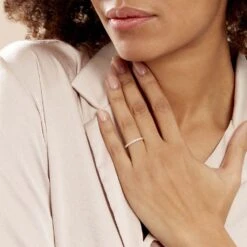 Alliance Julietta Or Jaune Oxyde De Zirconium -Bijouterie Pas Chère B3AFJZW162 model0