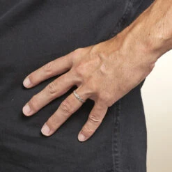 Alliance Clotilde Demi Jonc Classique Or Bicolore -Bijouterie Pas Chère B3AM2W00YC model0