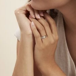 Alliance Ilki Ruban Or Bicolore -Bijouterie Pas Chère B3AM2W0729 model1