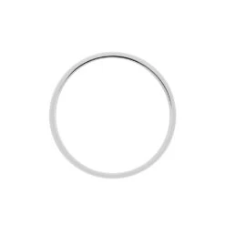 Alliance Markel Ruban Plat Or Blanc -Bijouterie Pas Chère B3AMBW01MD view2