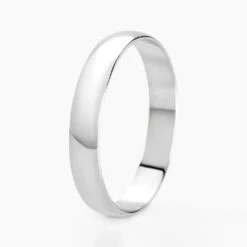 Alliance Meredithe Demi Jonc Classique Or Blanc