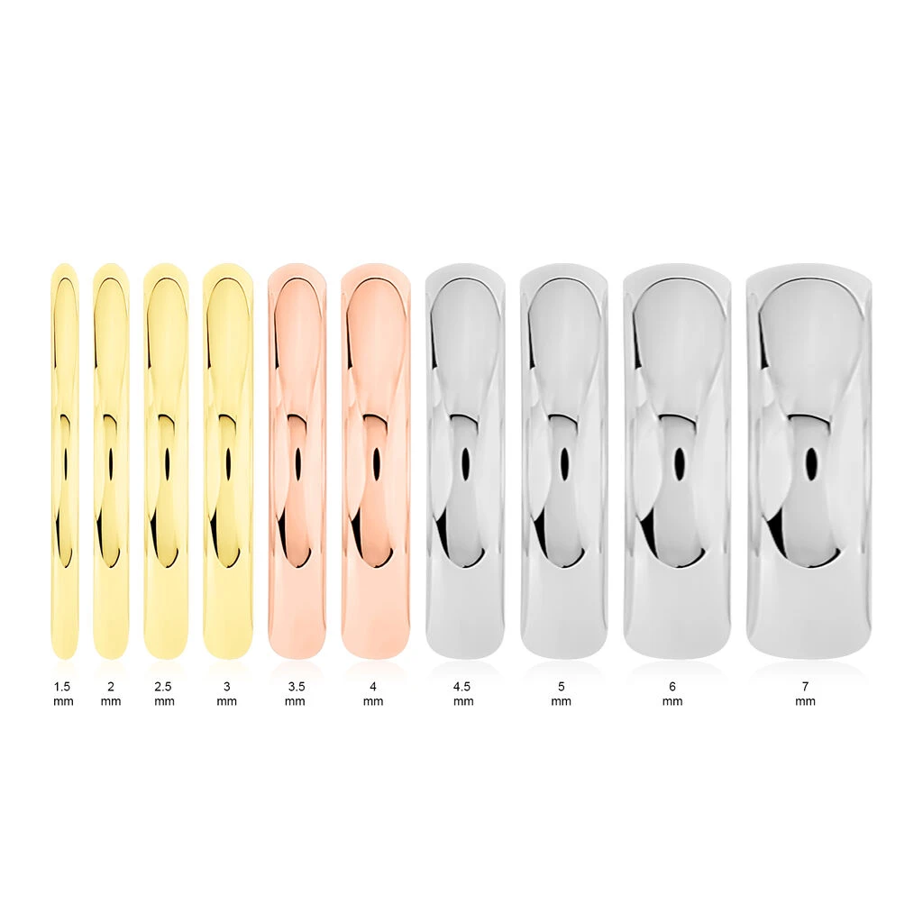 Alliance Aphrodite Demi Jonc Bombe Or Jaune 4 Alliance Aphrodite Demi Jonc Bombe Or Jaune – Image 4