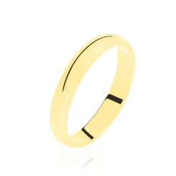 Alliance Aphrodite Demi Jonc Bombé Or Jaune