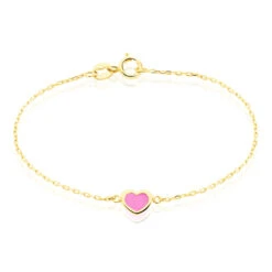 Bracelet Dulcie Coeur Or Jaune Nacre