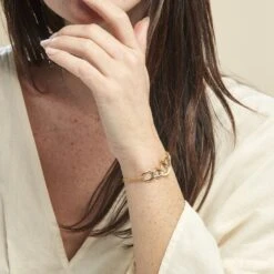 Bracelet Or Bicolore Acanthus -Bijouterie Pas Chère B3BF2W0418 model0