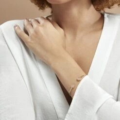 Bracelet Jonc Heida Or Jaune Calcédoine -Bijouterie Pas Chère B3BFJA7002 model0