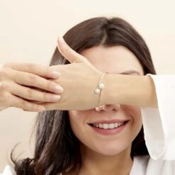 Bracelet Jonc Sammy Or Jaune Perle De Culture -Bijouterie Pas Chère B3BFJU2197 model0