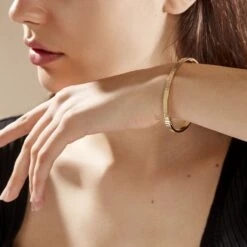 Bracelet Jonc Capucina Grec Or Jaune -Bijouterie Pas Chère B3BFJW008P model1