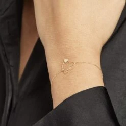 Bracelet Or Jaune Linaire -Bijouterie Pas Chère B3BFJW00B6 model1