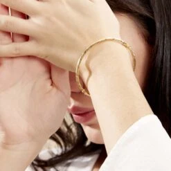 Bracelet Jonc Anaisaae Torsade Or Jaune -Bijouterie Pas Chère B3BFJW0809 model0