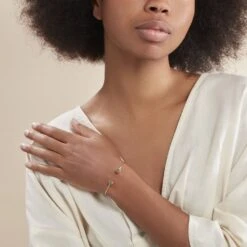 Bracelet Jonc Eryne Or Jaune -Bijouterie Pas Chère B3BFJW0948 model0