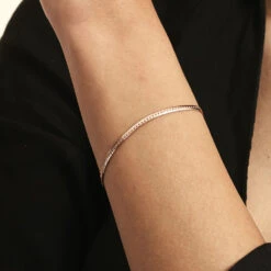 Bracelet Izel Maille Anglaise Or Rose -Bijouterie Pas Chère B3BFRW0338 model0