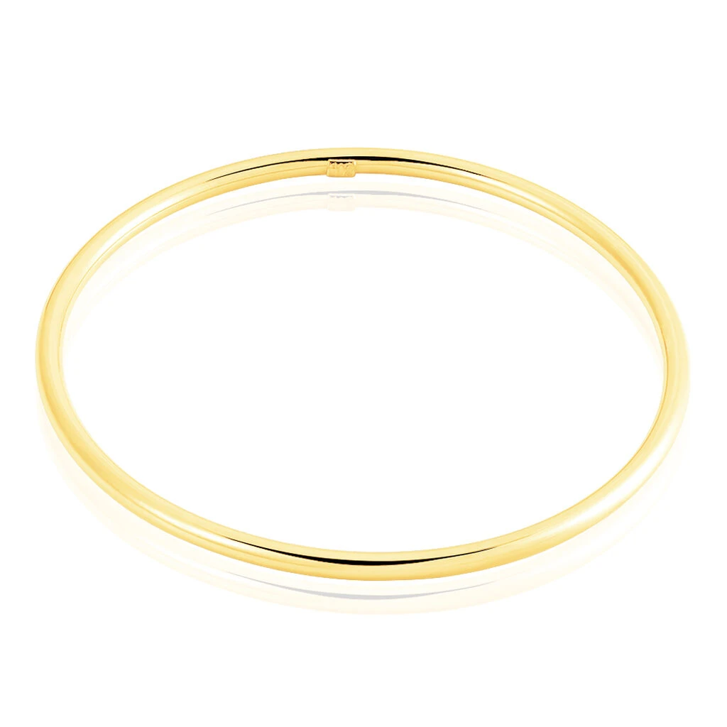 Bracelet Jonc Cynthia Fil Rond Lisse Or Jaune 1 Bracelet Jonc Cynthia Fil Rond Lisse Or Jaune