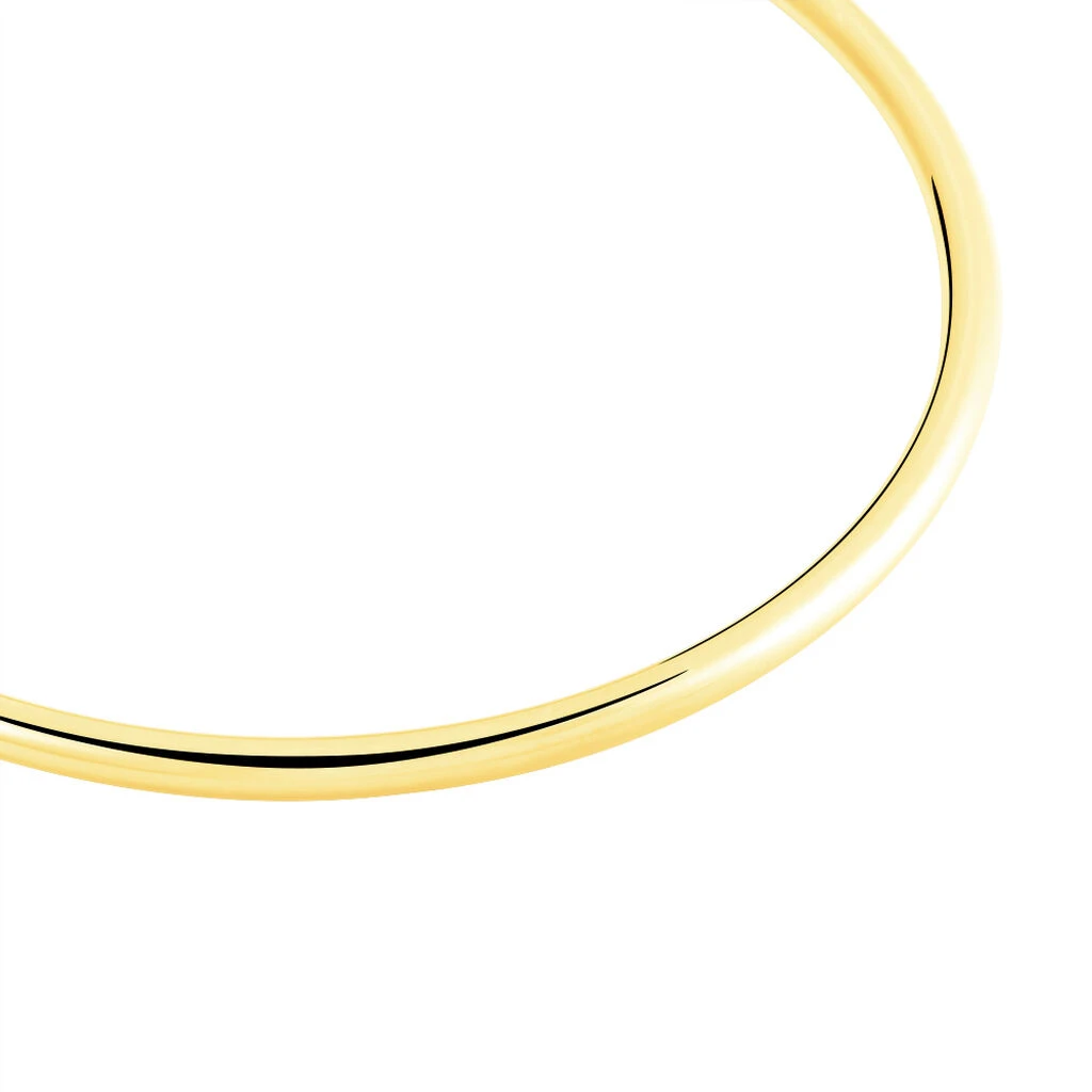 Bracelet Jonc Cynthia Fil Rond Lisse Or Jaune 2 Bracelet Jonc Cynthia Fil Rond Lisse Or Jaune – Image 2