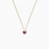 Collier Cerine Coeur Or Jaune