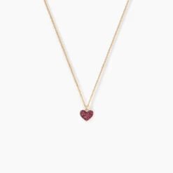 Collier Cerine Coeur Or Jaune