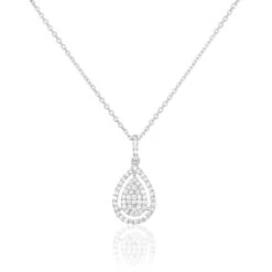 Collier Or Blanc Diamant