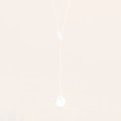 Collier Perrine Or Blanc Perle De Culture De Tahiti Et Diamant -Bijouterie Pas Chère B3CFBHG001 view2