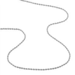 Collier Jerry Maille Corde Or Blanc -Bijouterie Pas Chère B3CFBW0384 view2