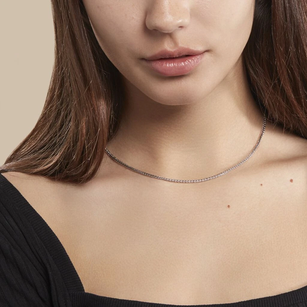 Chaîne Jayna Maille Palmier Or Blanc 5 Chaîne Jayna Maille Palmier Or Blanc – Image 5