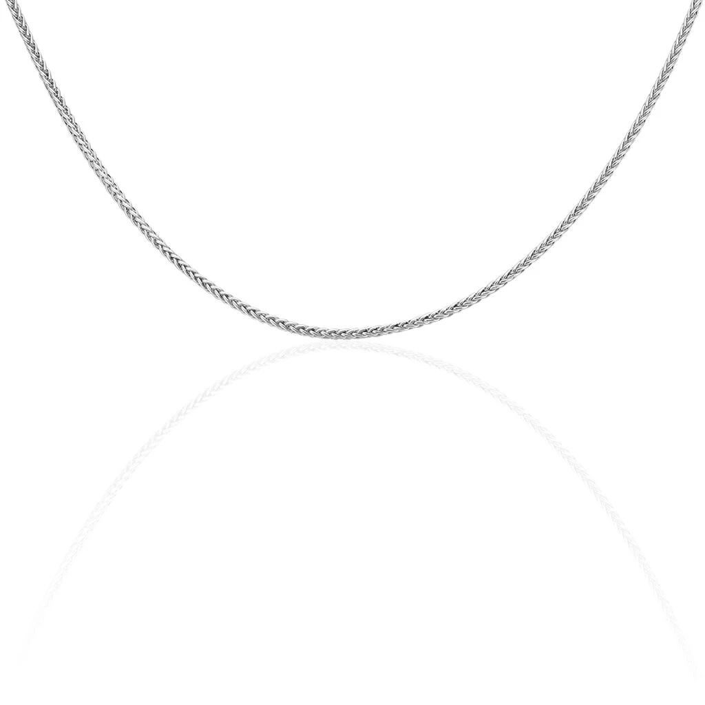 Chaîne Jayna Maille Palmier Or Blanc 2 Chaîne Jayna Maille Palmier Or Blanc – Image 2