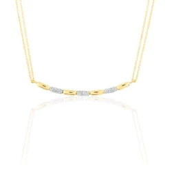 Collier Or Jaune Diamant