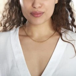 Chaîne Jayna Danilo Maille Palmier Or Jaune -Bijouterie Pas Chère B3CFJW007Y model1