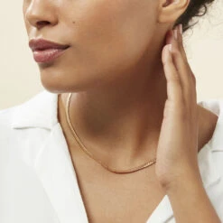 Collier Izel Maille Anglaise Or Jaune -Bijouterie Pas Chère B3CFJW0569 model1