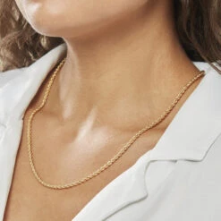 Collier Or Jaune Jerry -Bijouterie Pas Chère B3CFJW0731 model1