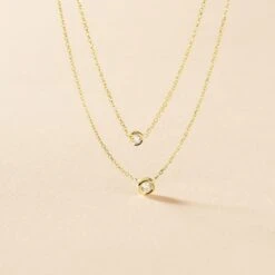 Collier Virguinia Or Jaune Oxyde De Zirconium -Bijouterie Pas Chère B3CFJZW352 view2