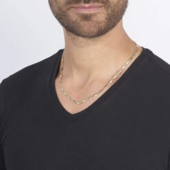 Collier Olivier Or Bicolore -Bijouterie Pas Chère B3CH2W0022 model0