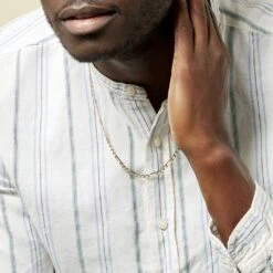 Chaîne Cameo Maille Alternee 1/3 Or Jaune 13 Chaîne Cameo Maille Alternee 1/3 Or Jaune -Bijouterie Pas Chère B3CHJW0018 model2