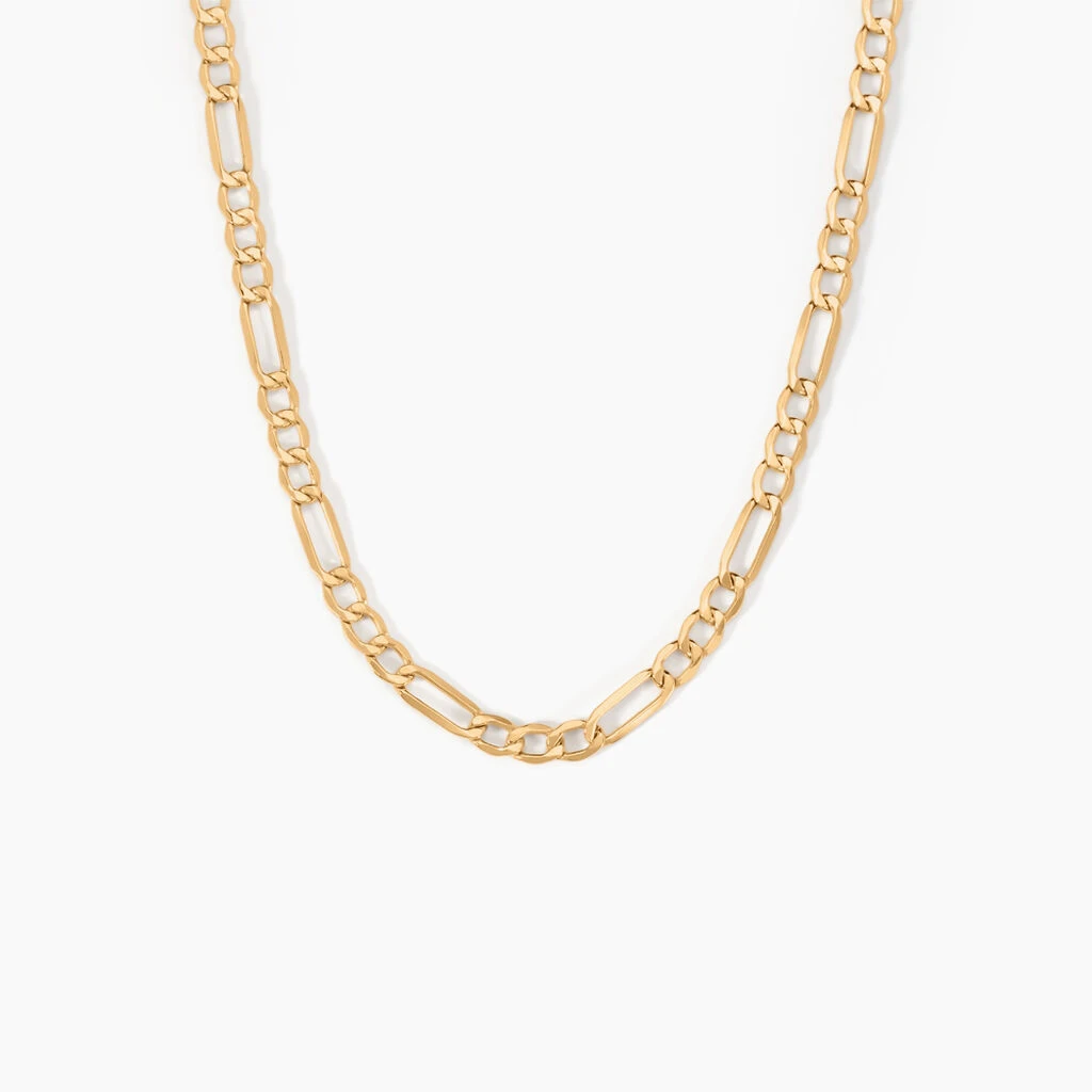 Chaîne Cameo Maille Alternee 1/3 Or Jaune 2 Chaîne Cameo Maille Alternee 1/3 Or Jaune – Image 2