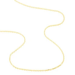 Chaîne Keyssie Maille Forçat Diamantée Or Jaune -Bijouterie Pas Chère B3CMJW0703 view2