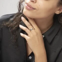 Bague Andrette Or Bicolore Diamant -Bijouterie Pas Chère B3DF2DW30P model0