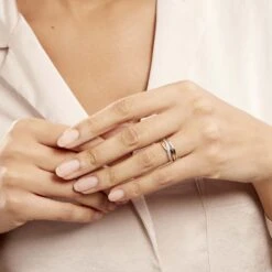 Bague Nene Or Bicolore Diamant -Bijouterie Pas Chère B3DF2DW709 model1