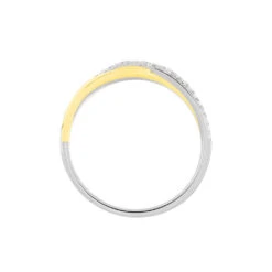 Bague Nene Or Bicolore Diamant -Bijouterie Pas Chère B3DF2DW709 view2