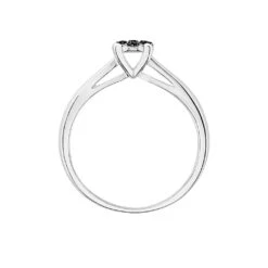 Bague Solitaire Collection Grace Or Blanc Diamant -Bijouterie Pas Chère B3DFBDN172 view2