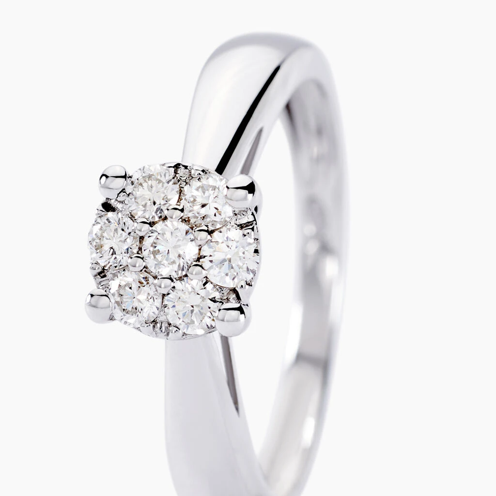 Bague Solitaire Grace Or Blanc Diamant 2 Bague Solitaire Grace Or Blanc Diamant – Image 2