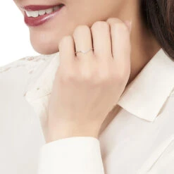 Bague Herveva Or Blanc Diamant -Bijouterie Pas Chère B3DFBDW2GQ model0