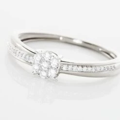 Bague Or Blanc Rosalane Diamants -Bijouterie Pas Chère B3DFBDW3YT view3