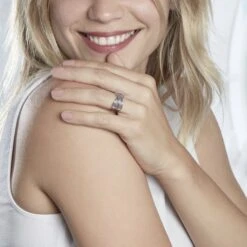 Bague Or Blanc Mauraine Saphirs 10 Bague Or Blanc Mauraine Saphirs -Bijouterie Pas Chère B3DFBSB01T model0