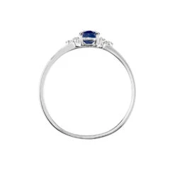 Bague Or Blanc Marie Saphir Diamants -Bijouterie Pas Chère B3DFBSB02Q view2