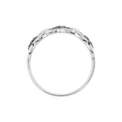 Bague Lina-maria Or Blanc Saphir Et Diamant -Bijouterie Pas Chère B3DFBSB949 view2