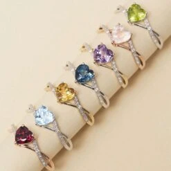 Bague Clothilde Or Blanc Topaze Et Oxyde De Zirconium -Bijouterie Pas Chère B3DFBTB794 view4