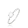 Bague Ornelle Or Blanc Oxyde De Zirconium