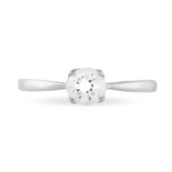 Bague Ornelle Or Blanc Oxyde De Zirconium -Bijouterie Pas Chère B3DFBZW432 view1