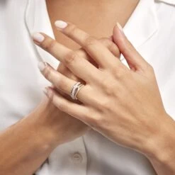 Bague Elodea Or Jaune Diamant -Bijouterie Pas Chère B3DFJDW04J model0