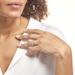 Bague Elodea Or Jaune Diamant -Bijouterie Pas Chère B3DFJDW04J model1