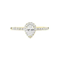 Bague Solitaire Tatiana Or Jaune Diamant -Bijouterie Pas Chère B3DFJDW1BS view1